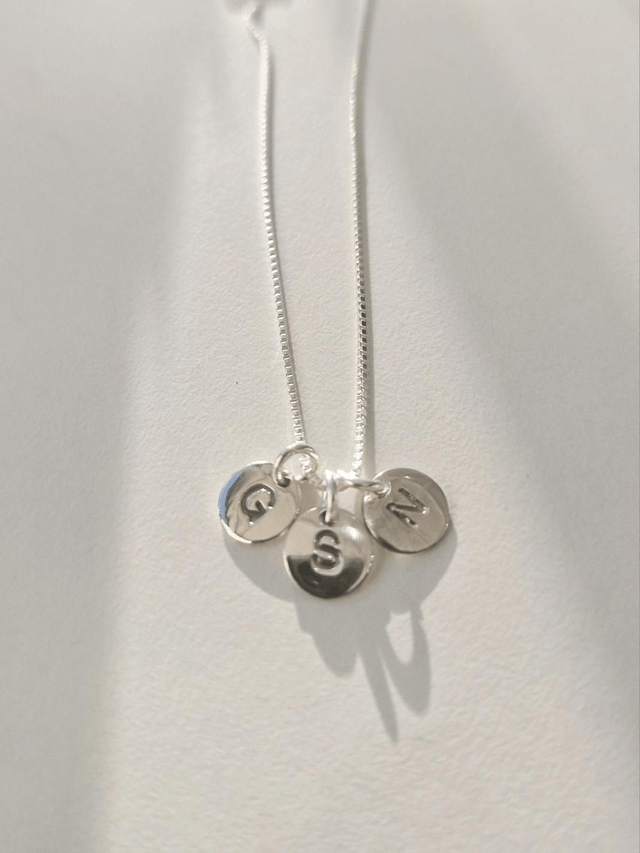 Silver Initial Necklace