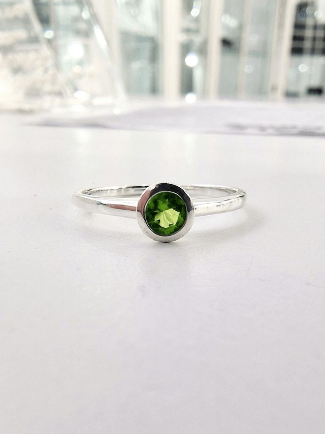 Peridot CZ Ring 