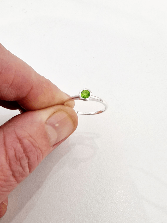 Peridot CZ Ring 