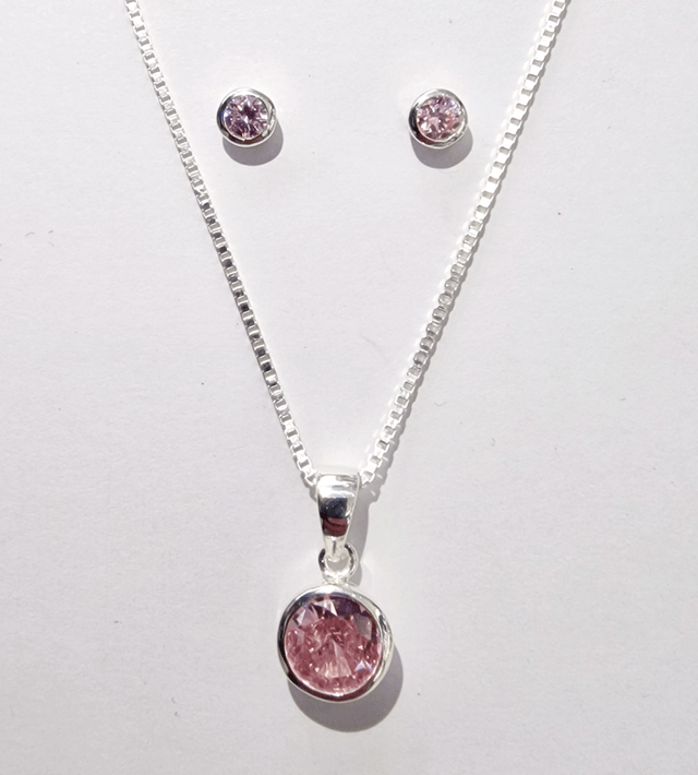 Stud Earring and Necklace SET
