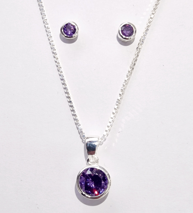 Stud Earring and Necklace SET