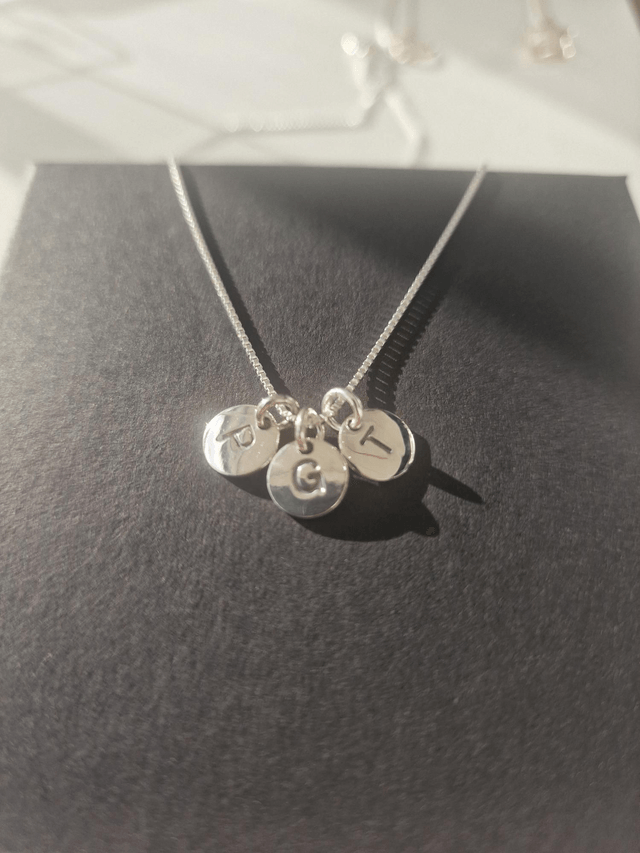 Silver Initial Necklace