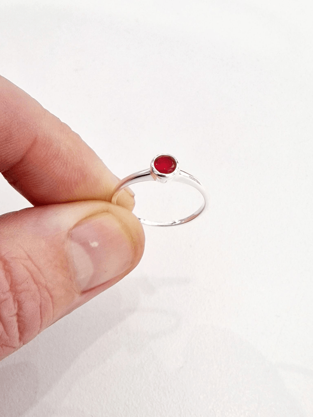 Ruby CZ Ring