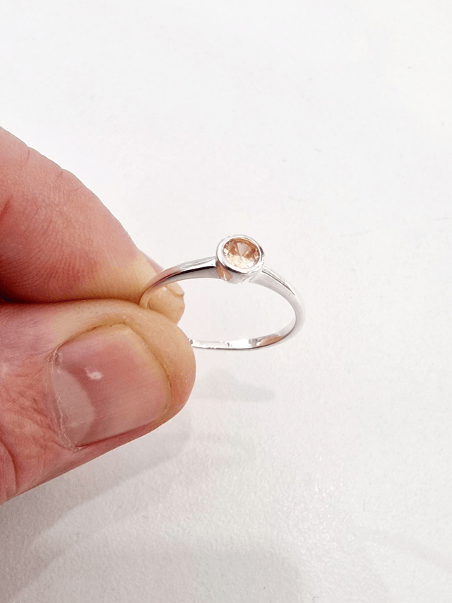 Citrine CZ Ring