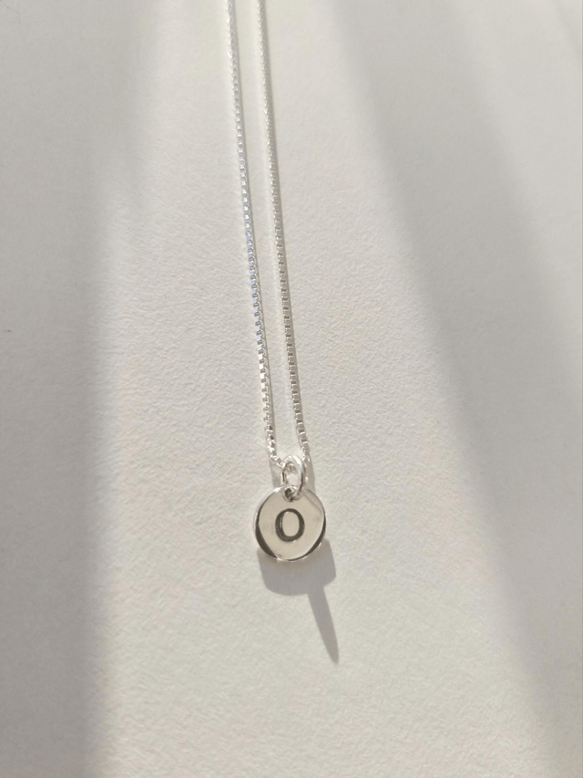 Silver Initial Necklace