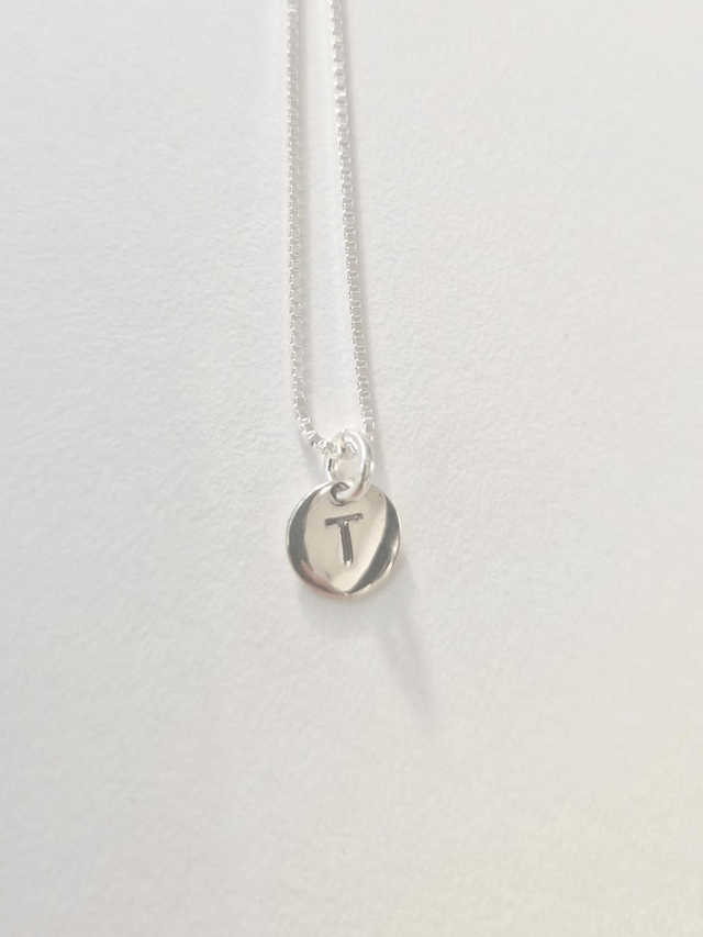Silver Initial Necklace