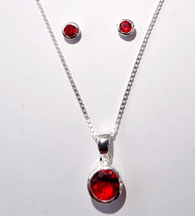 Stud Earring and Necklace SET