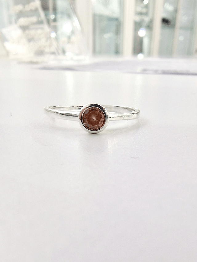 Citrine CZ Ring
