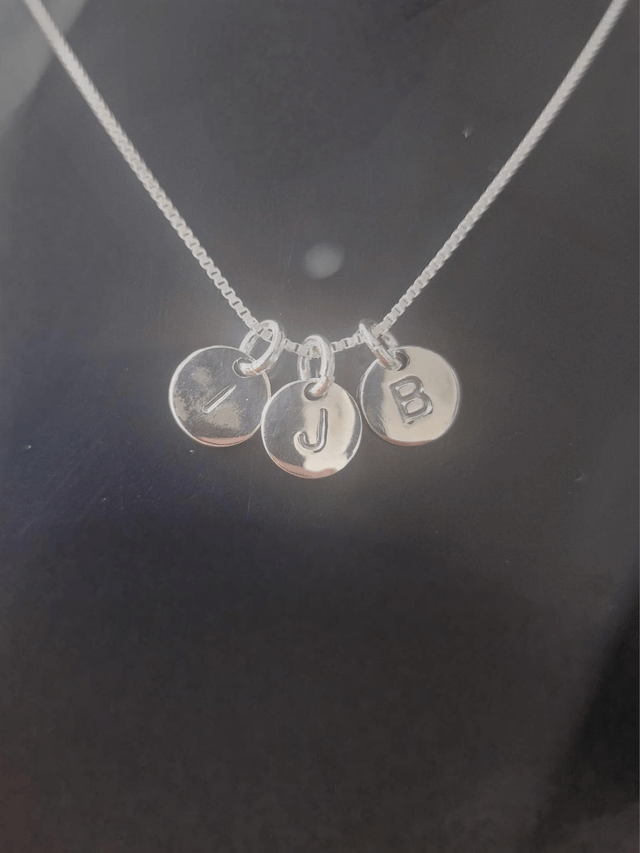 Silver Initial Necklace