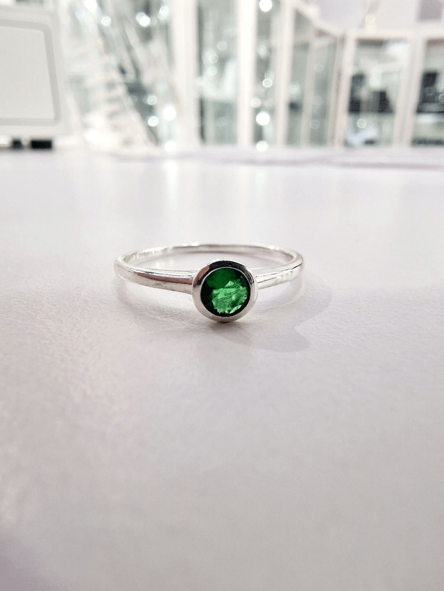 Emerald CZ Ring