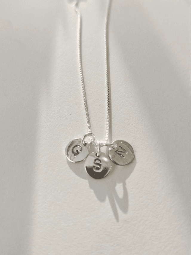 Silver Initial Necklace