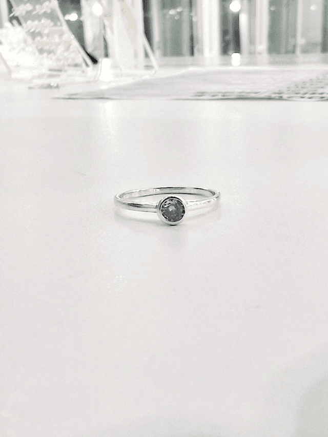 Light Amethyst CZ Ring
