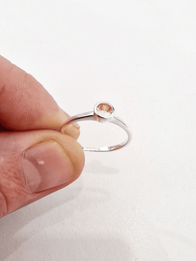 Citrine CZ Ring