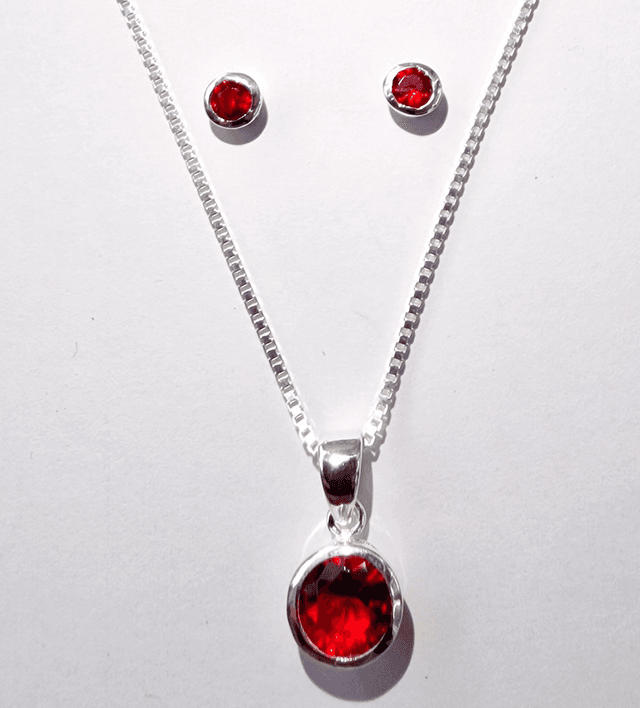 Stud Earring and Necklace SET