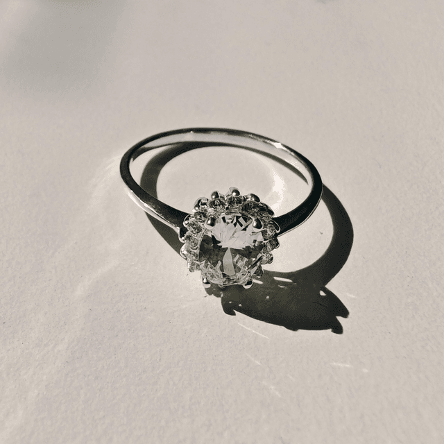 Crystal Clear CZ Cluster - Ring of Elegance